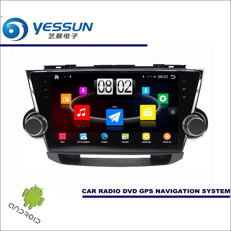 YESSUN Car Android Player Multimedia For Toyota Highlander XU40