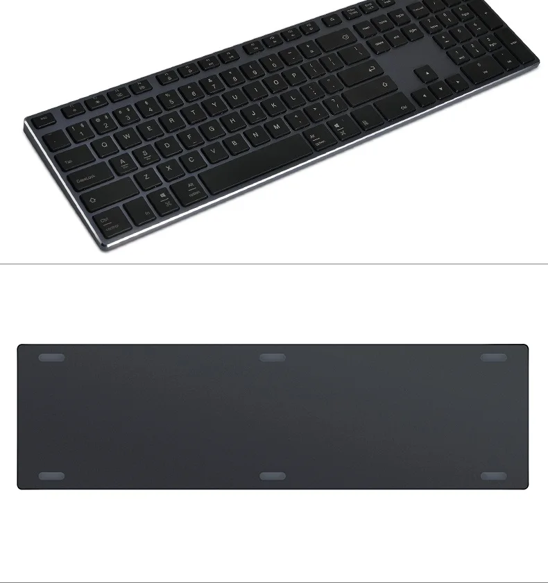Ajazz AK3.3 ультра-тонкий металлический корпус мульти-поддержка беспроводная Bluetooth клавиатура для ПК, ноутбука, планшета и мобильного телефона