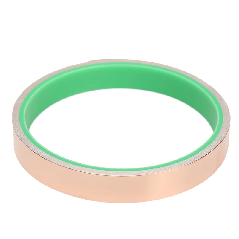 

1PC 1/2 Inch X 10ft 12mmx3m Copper Foil Tape with Conductive Adhesive EMI Shielding High Quality