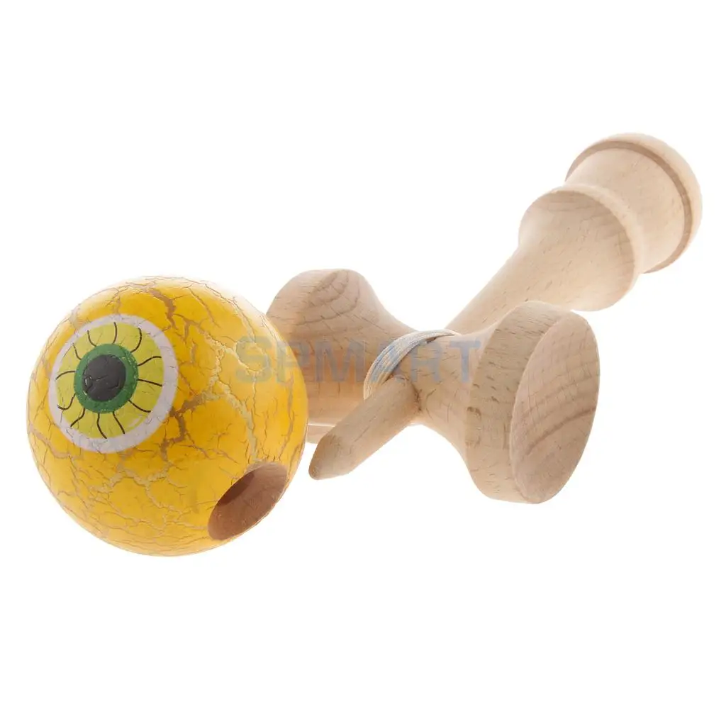 Eyeball Shaped краска для трескающих покрытий деревянные Kendama дети мастерство мяч игры дети веселые деревянные игрушки