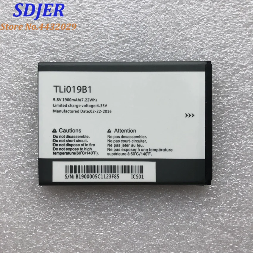 

High Quality NEW TLI019B1 TLi019B2 1900mAh Battery for ALCATEL one touch POP C7 OT-7041 7041D dual CAB1900003C2