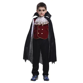 

COULHUNT 2019 Boy Vampire Costumes M-XL Size Children's Vampire Bat Prince Clothing Kids Vampire Costumes Halloween Cosplay