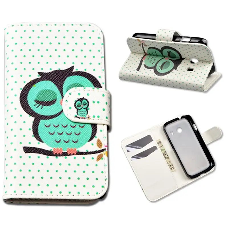 JR 5 Colors Printing Flip PU Leather Case For Samsung Galaxy Ace Style G310 Cover Wallet Phone Cases with Stand and Card Holder | Мобильные