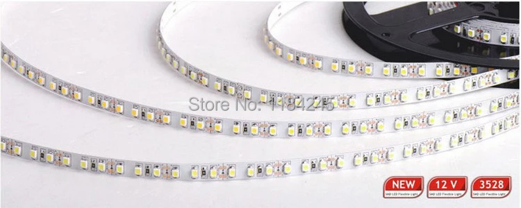 Супер яркий 5 м 2835 SMD 120 светодиодный/М 600 светодиодный s белое свечение, теплое белое свечение, гибкий Светодиодные ленты 12V Non-Водонепроницаемый