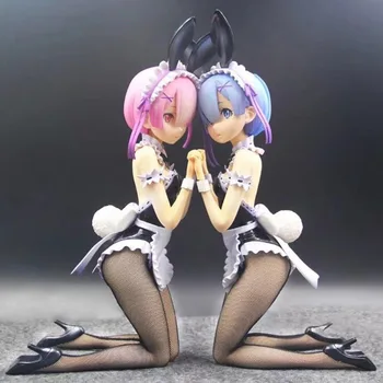 

Re:Life in a Different World from Zero Ram Rem Kneeling Posture Bunny Girl 1/4 Animation Model Toys Hobbies Action Figures
