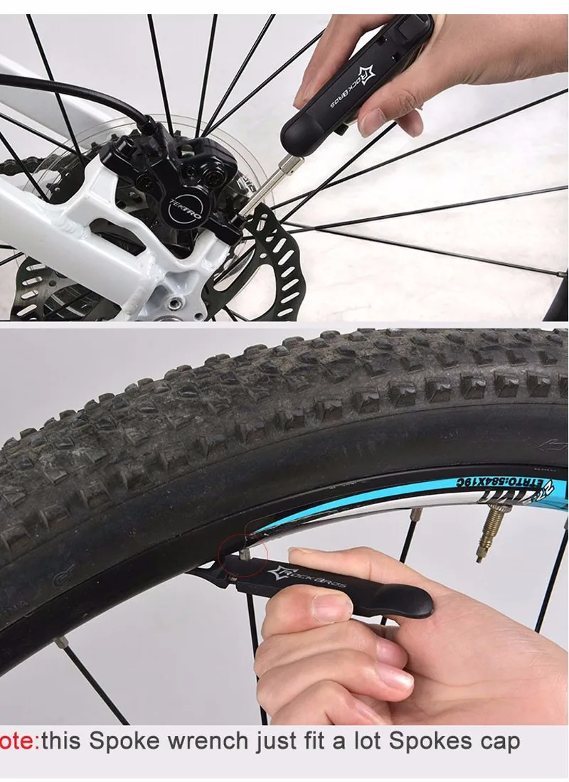 40Hot ROCKBROS High Hardness Premium Alloy Bicycle Pocket Repair Tools 11 in 1 Set Folding Mini Multifunction Cycling Bike Tools