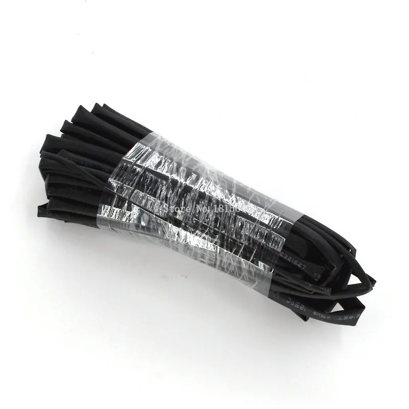 

7Meters/LOT 1mm 2mm 2.5mm 3mm 4mm 5mm 6mm Heat Shrink Heat Shrinkable Sleeving Tubing Tube Wrap Wire Kit Black Insulation Sleeve