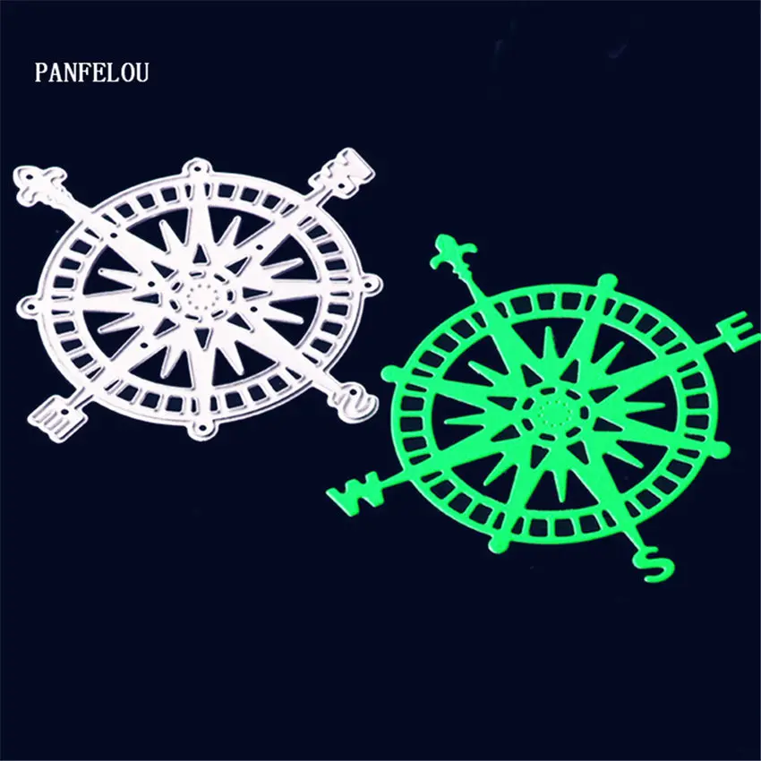 

PANFELOU Metal craft compass paper die cutting dies for Scrapbooking/DIY Christmas wedding cards Hand account