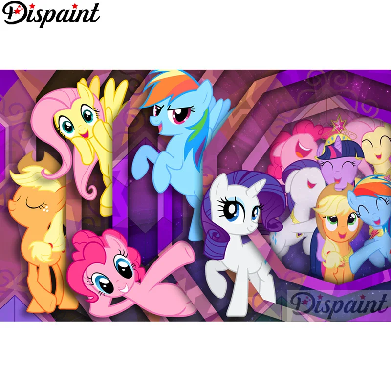 

Dispaint Full Square/Round Drill 5D DIY Diamond Painting "horse" Embroidery Cross Stitch 3D Home Decor A12853