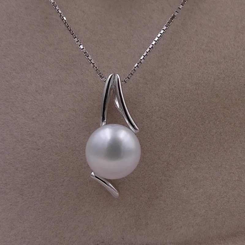 Подвеска из серебра 925 пробы с пресноводным жемчугом|fine jewelry|choker necklace pendantchoker pendant |