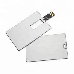Творческий индивидуальный металлический Бизнес кредитной карты флэш-накопителей USB 2,0 8 GB 16 GB 32 GB с логотипом (более 10 шт Бесплатная ваше