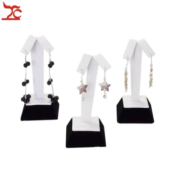 

Wholesale 3 Pcs Jewelry Display Holder Rack Black and White Tree Shaped Earring Stud Display Storage Organizer Stand 5*5*12cm