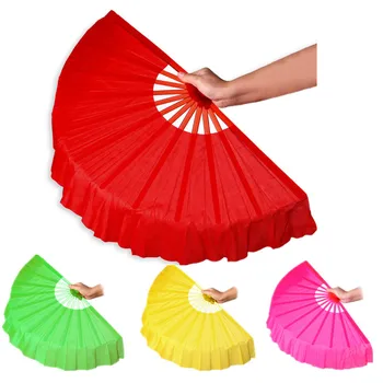 

DHL Free shipping 20pcs Chinese folk art Four color Chinese silk dance fan KungFu fan