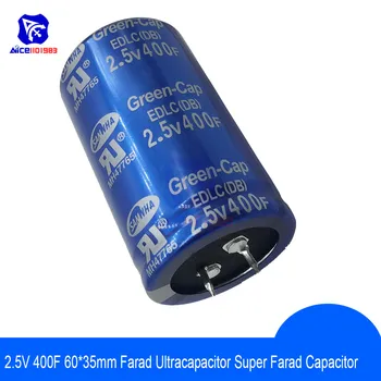 

Super Farad Capacitor 2.5V 400F 35*60mm High Frequency Low ESR 2 Pin Super Capacitor for Car Stereo Speaker Battery