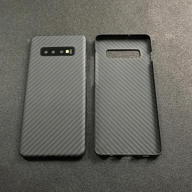 Чехол для Samsung S10 роскошный тонкий жесткий матовый чехол из углеродного волокна