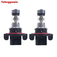 2 шт. H13 9008 6000 K 100 W Светодиодный 20-SMD Cree чип светодиодный проектор туман вождения DRL Лампочки белый 2 штуки в упаковке