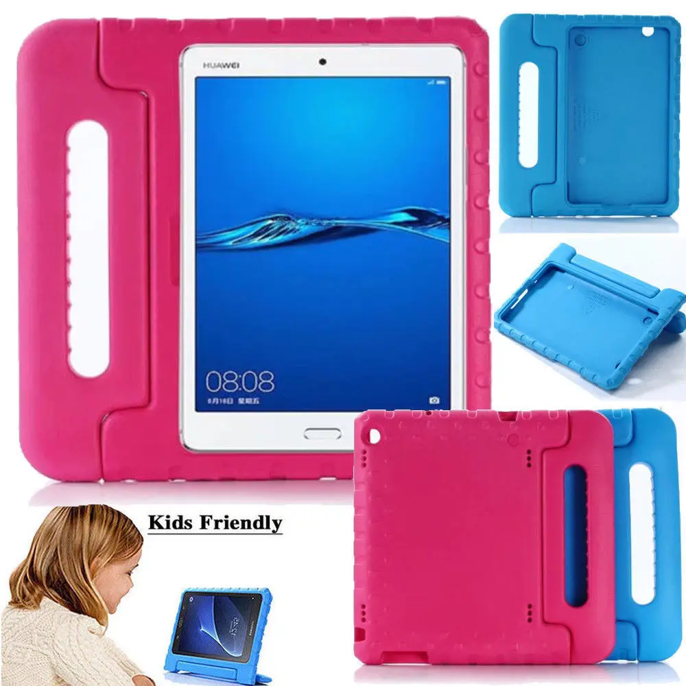 

Tough Childrens Eva Kid Safe Shockproof Foam Handle Stand Case Cover For Huawei MediaPad M3 Lite 8 Tablet PC