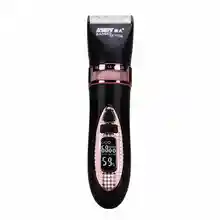 Профессиональная электрическая машинка для стрижки волос 2200mA литиевая батарея титановое лезвие ЖК-дисплей триммер для волос мужские волосы для резки