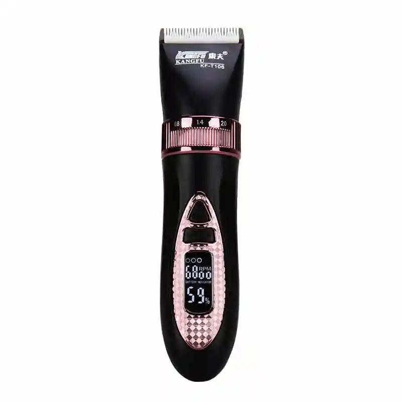 

Professional Electric Hair Clipper 2200mA Lithium Battery Titanium Blade LCD Display Hair Trimmer Mens Hair Cutting Machine