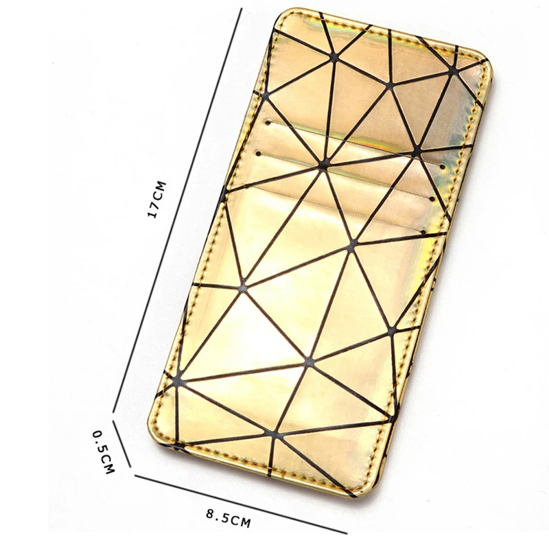 Креативный Сияющий индент линия волшебный кошелек модные корейские женские кредитные карты портативный тонкий кошелек