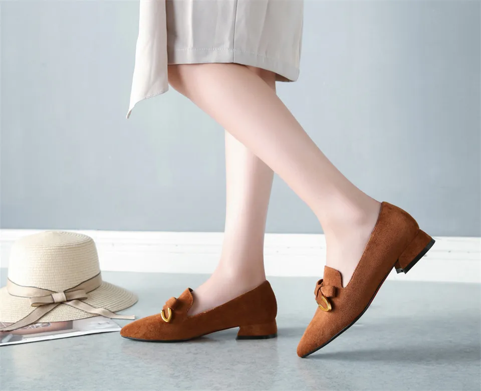 Woman Bowknot Loafers (10)