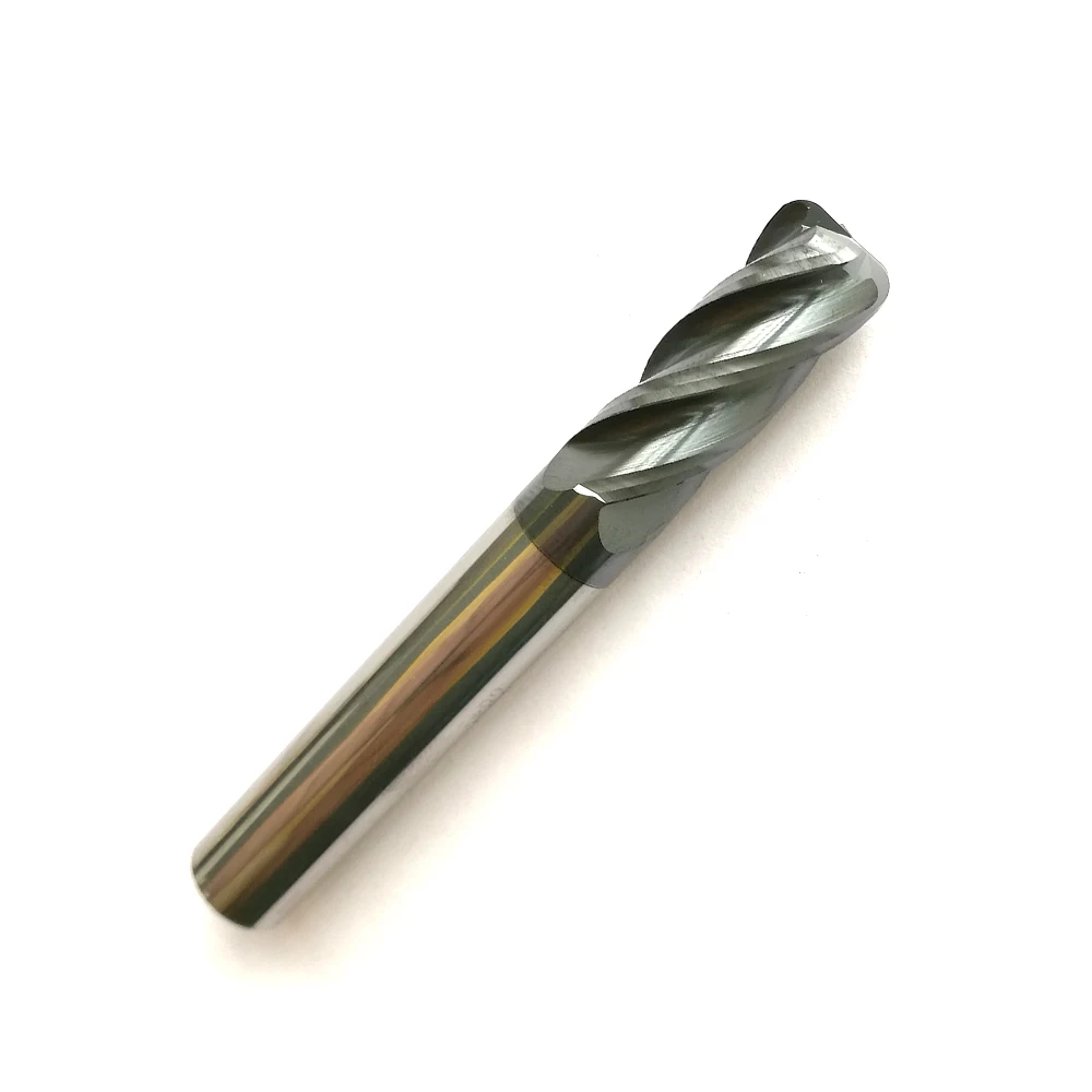 

1pc radius 1.0mm with 10mm shank and 4 Flutes Corner Radius End Mills and Milling tools Mill cutter CNC router bits