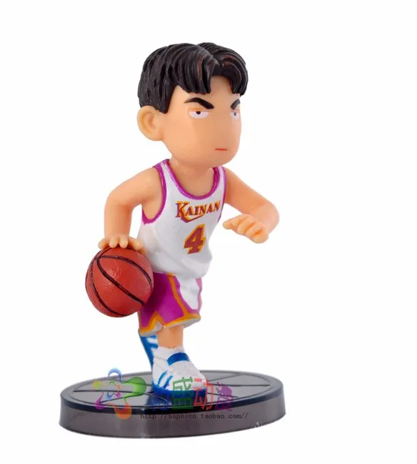 5 шт./лот Японии аниме 8 см Slam Dunk PVC Фигурки Баскетбол Sakuragi Hanamichi игрушки