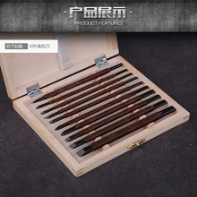 10 шт. набор для резьбы по камню стамеска, инструменты для резьбы по камню ножи