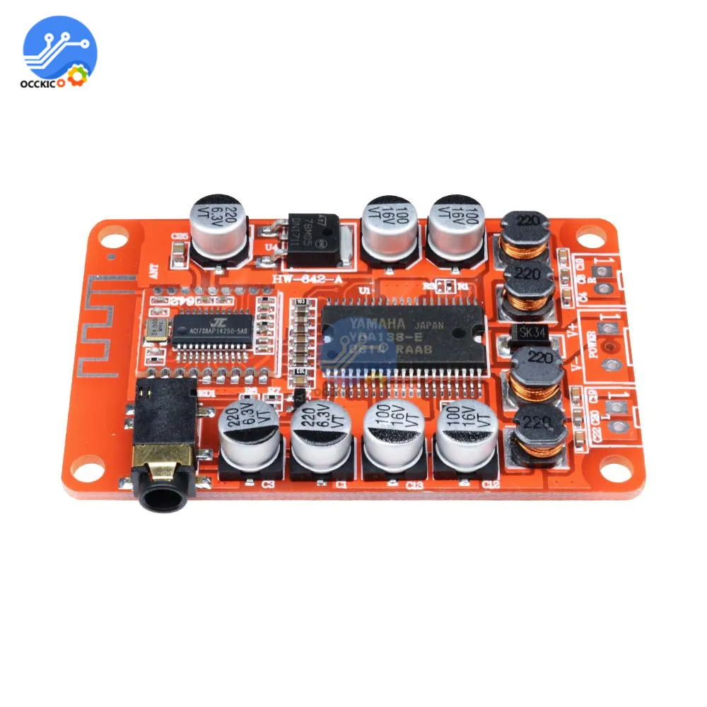 2*15 Вт YDA138 Bluetooth усилитель плата модуль 2 0 стерео класса D чистый бас цифровой аудио