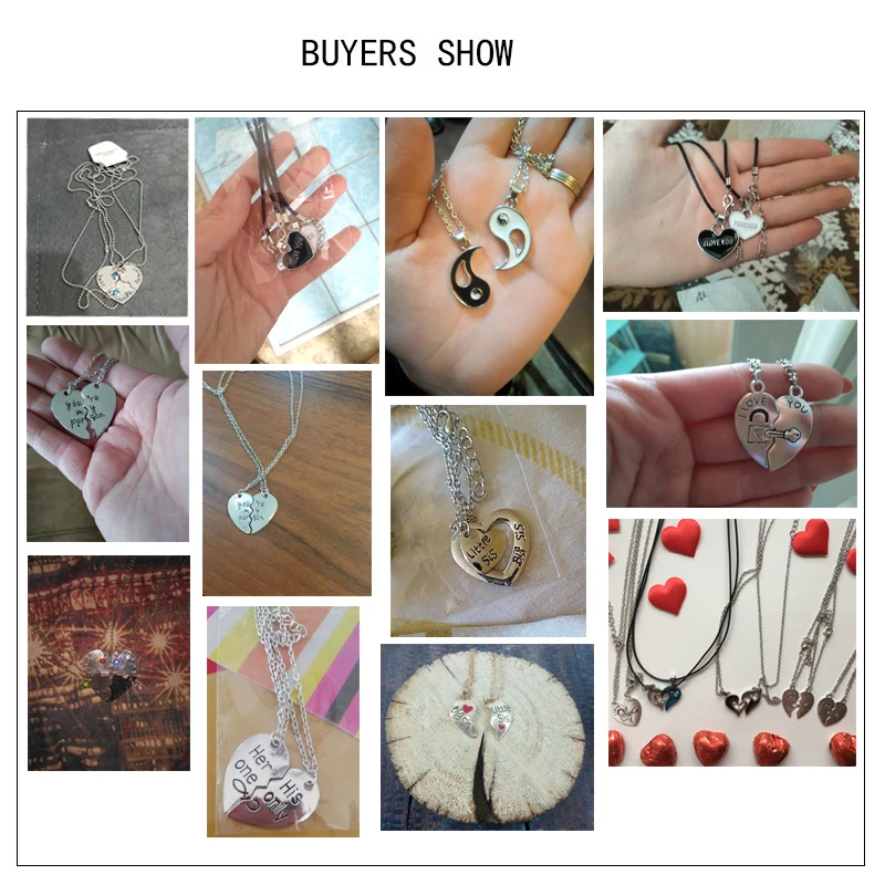 2 PCS Best Friends Necklace Jewelry Yin Yang Tai Chi Pendant Couples Paired Necklaces&Pendants Unisex Lovers Valentine's Gift - Image 5