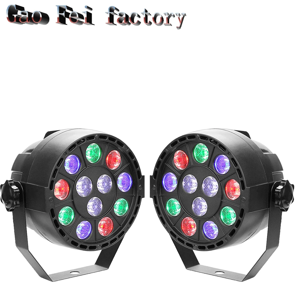 

2pcs/lot LED Par 12x3W LED Stage Light Par Light With DMX512 for disco DJ projector machine Party Decoration