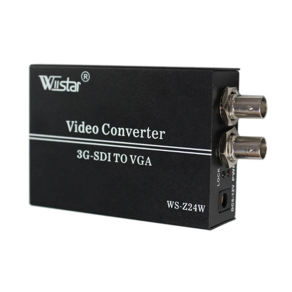 Video Converter Wiistar SDI TO VGA converter 3G SDI to VGA Converter SCALER 1080P For CCTV PC Video