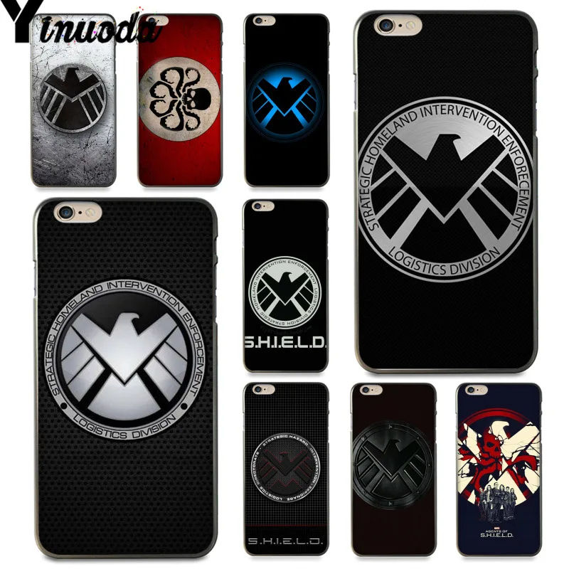 

Yinuoda For iphone 7 6 X Case Marvel S.H.I.E.L.D Agents of Shield Logo Topmost Phone Case for iPhone 8 6S Plus X XS XR XSMAX