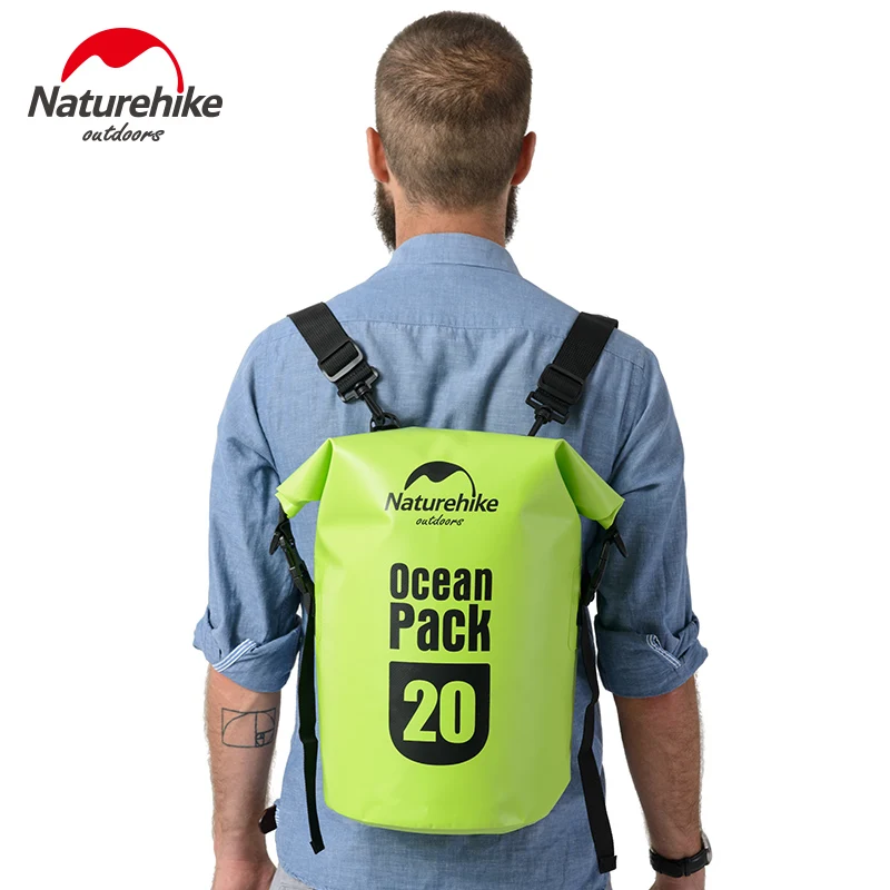 Naturehike impermeable bolsa de playa deporte natación bolsa de almacenamiento de los hombres al aire libre mochila río Trekking bolsas Camping océano paquete