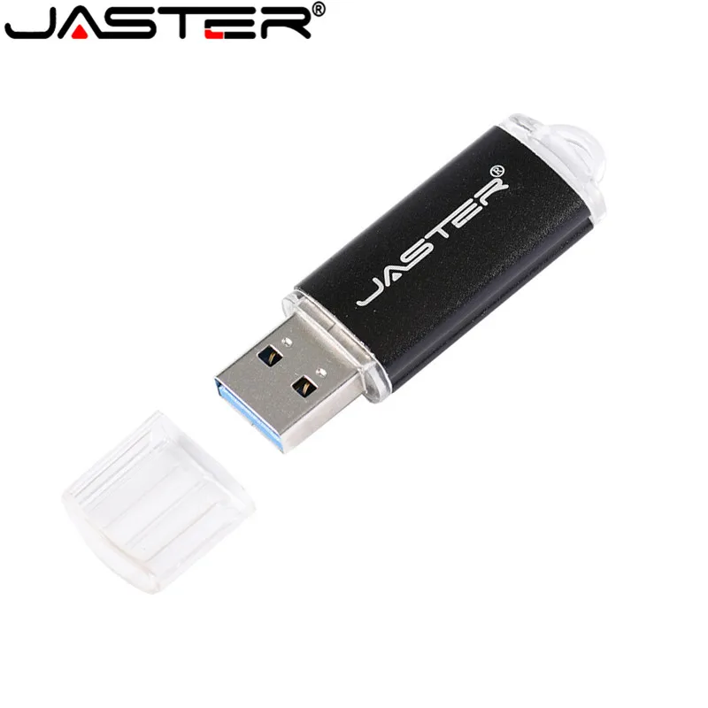 JASTER Usb флеш-накопители 4 ГБ, 8 ГБ, 16 ГБ, 32 ГБ, 64 ГБ, 128 ГБ, высокое качество, металлическая ручка-накопитель, реальная емкость, оригинальные флеш-накопители U Stick