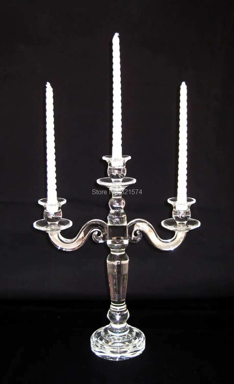 

Romantic K9 Crystal Table Candelabra 3 Arms Candle Holder Wedding Candle Stand Centerpiece Decoration Candlestick