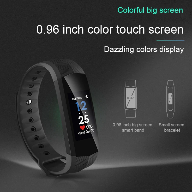 

CD02 OGEDA Men sport smart watch color screen IP67 Waterproof Information Reminder LED Display GPS Phone Reminder