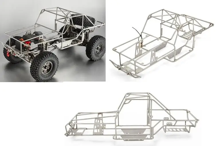 

Metal Roll Cage Roller Frame For 1/10 Scale RC Crawler 4X4 Truck AXIAL SCX10 II TFL C1508