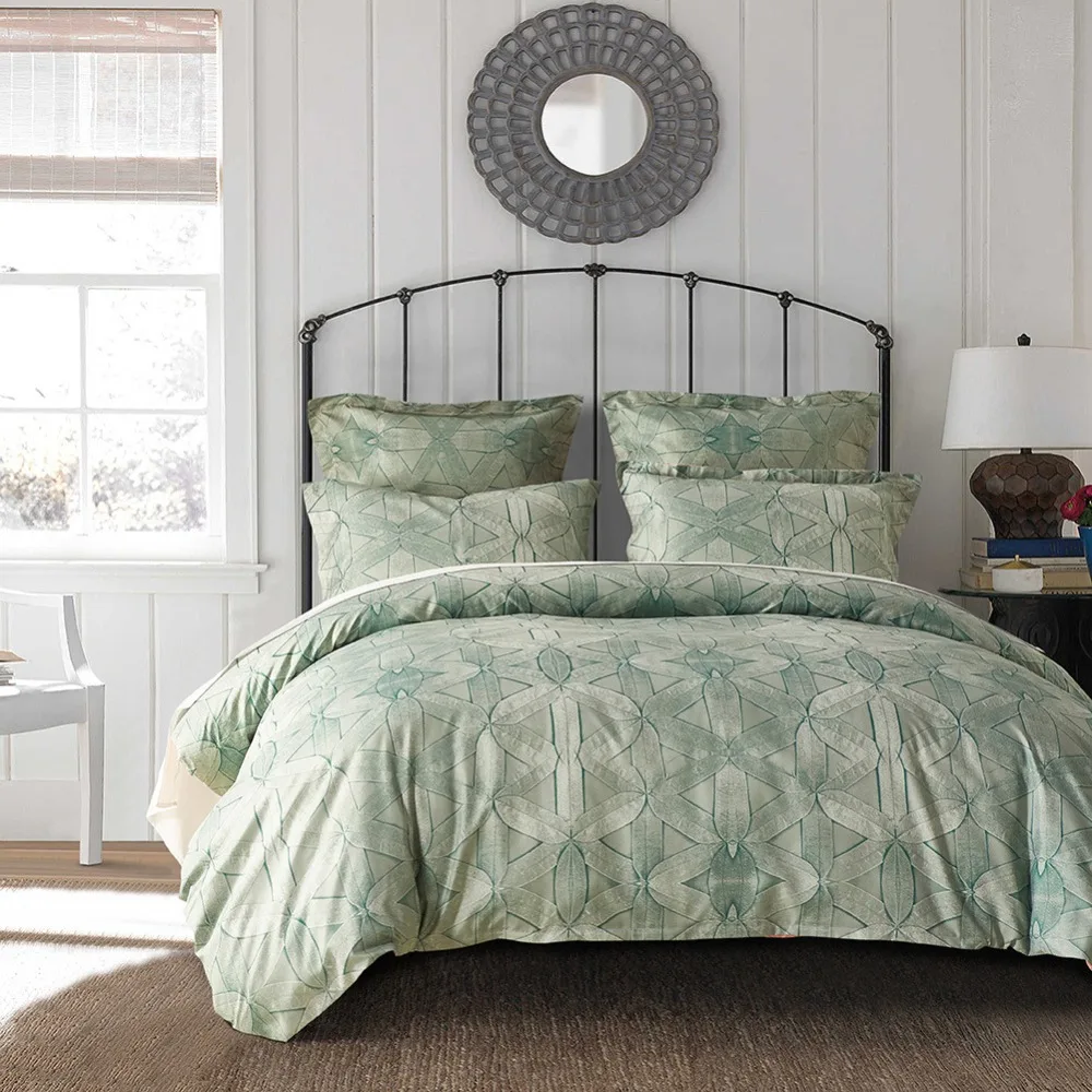 

Bedding Set 2/3pcs High Quality 100% Polyester Geometric Pattern Simplicity 3 Size Soft Duvet Cover Pillow Case Cover Set