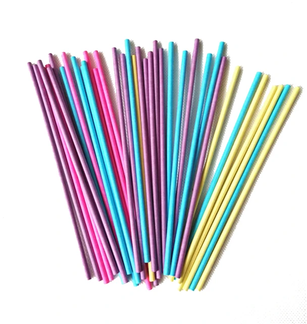 100pcs 8/10/15/20cm Lollipop Stick Cake Pop Safe White Paper Solid Core  Lollipop Sticks DIY Baking Cake Tools Accessories Mold - AliExpress