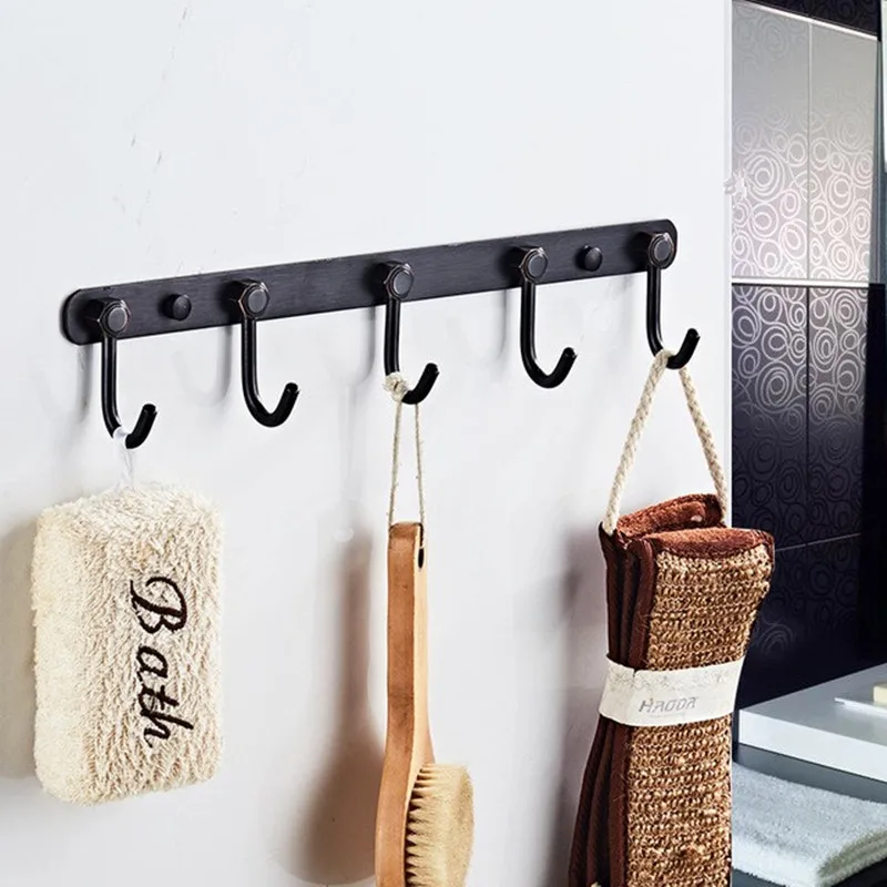Robe Hooks Brass Towel Hooks Clothes Hanger Bathroom Door Hooks Wall