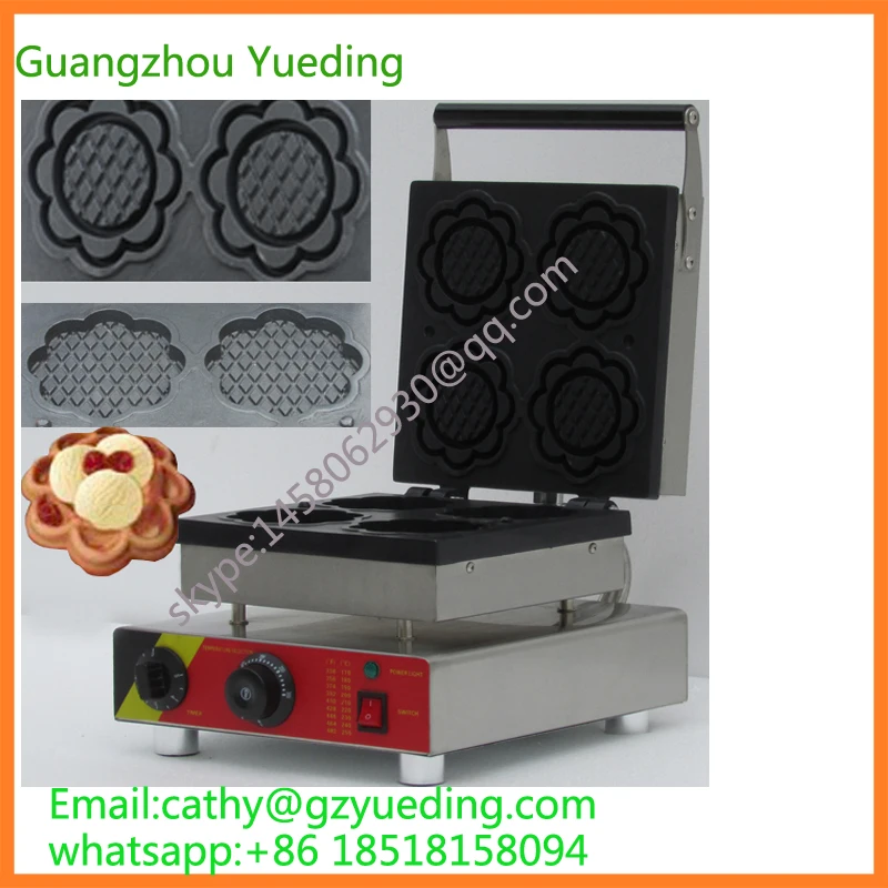 

Beautiful flower waffle maker waffle bowl maker machine bubble waffle maker waffle cone maker