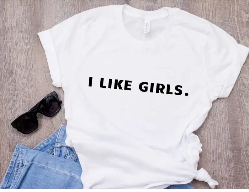

Sugarbaby New Arrival I like girls T-shirt Love Equality Gay Pride Lesbian Couple Gift Lesbian Shirt Lesbian Gift Equality tops
