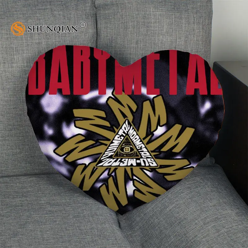 Новое поступление на заказ Наволочка молнии babymetal в форме сердца наволочка
