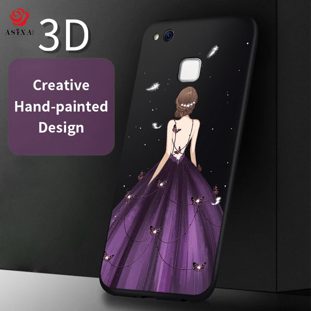 ASINA Ultra Slim Case For Huawei P10 lite Fitted Case Silicone Back Cover For huawei P10 lite Case 3D Luxury Coque Fund