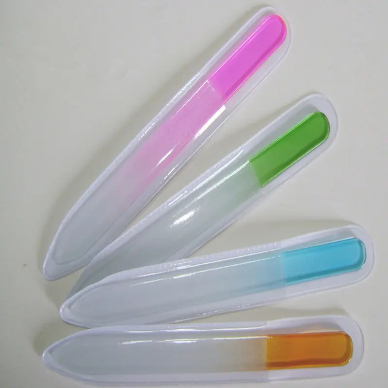 

New Durable Crystal Glass Nail File Practical Pro File Manicure Device Tool Nail Art Buffer Files High Quality