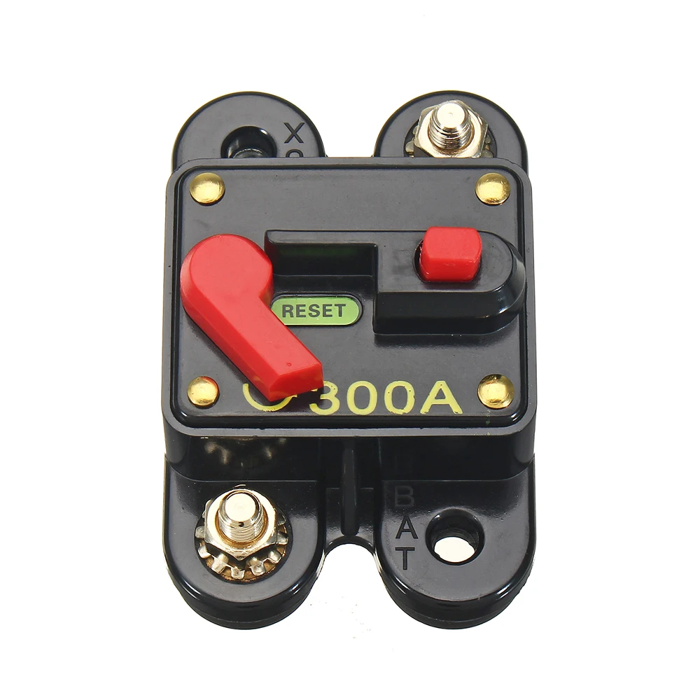 thumbnail image 2 of A ABSOPRO Car Reset Circuit Breaker 125A DC 12-48V Circuit Breaker Fuse Holder For Car Audio Marine Boat Stereo Switch Inverter (Pack Of 3 2 of 9
