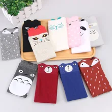 2018 Baby Kids Knee Socks High Fox Leg Warmers Infant Girls Boys Long Tube Cartoon Animal