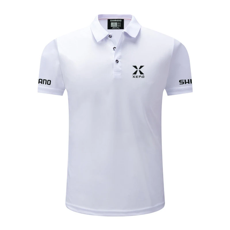 

Shimano Summer Tshirt Men Quick Dry Broadcloth Fishing T-shirt Sport Wear Ice Silk Anti-Wrinkle Outdoor Running Fishing Polo Tee