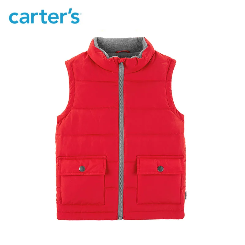 

Carters Down vest boys clothes solid zip up soft warm boy vest autumn winter kids clothing CL218872/CL218882/CL218862